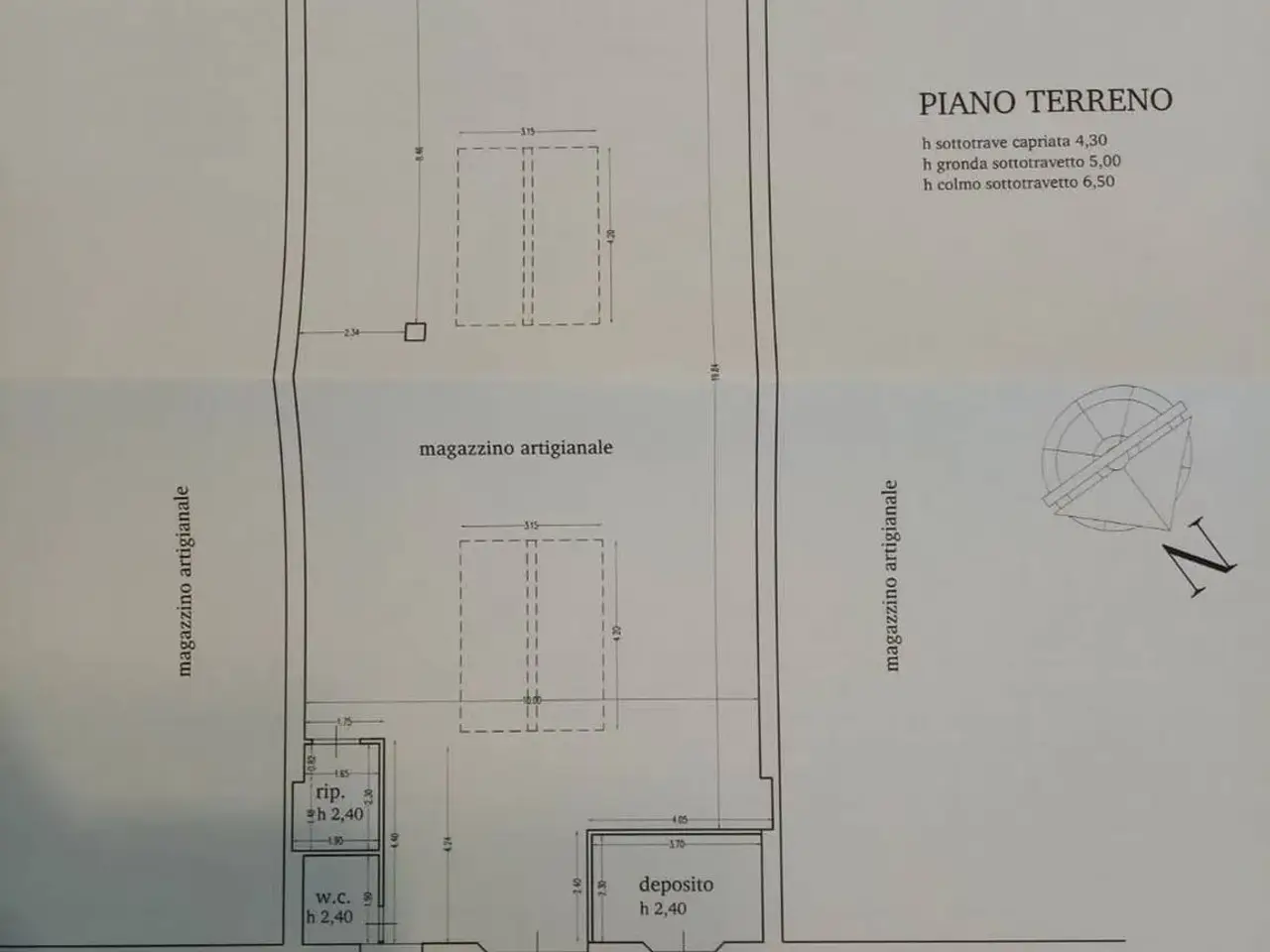 Negozio in Via Giovacchino Carradori S.N.C., Prato - Planimetria 1