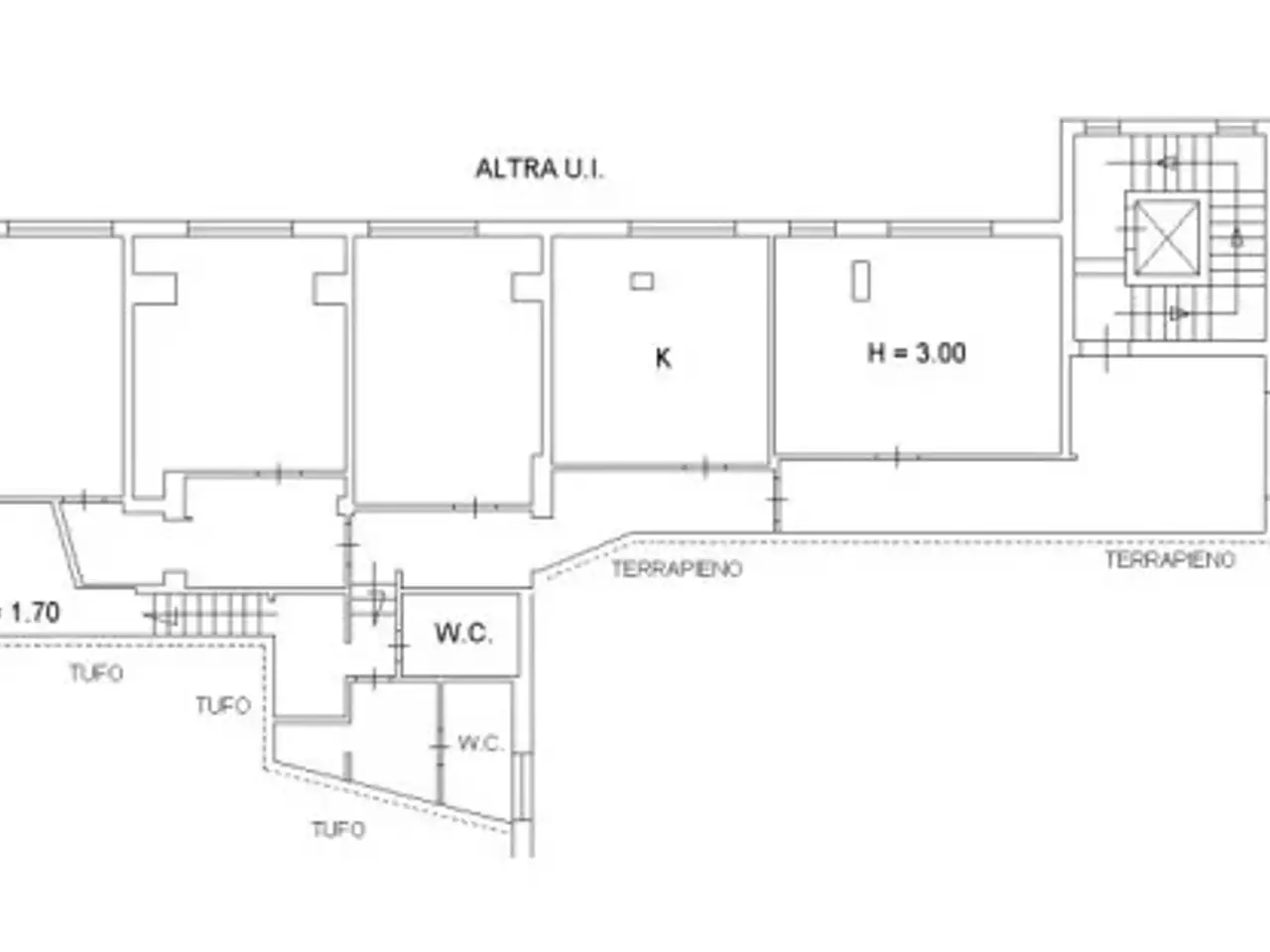 Ufficio in Via Posillipo, Napoli, {3} - Planimetria 1