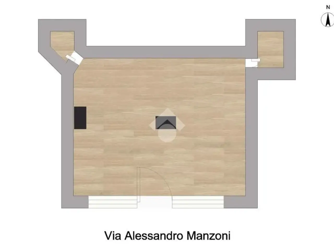 Negozio in Via Alessandro Manzoni 166, San Giorgio A Cremano, {3} - Planimetria 1