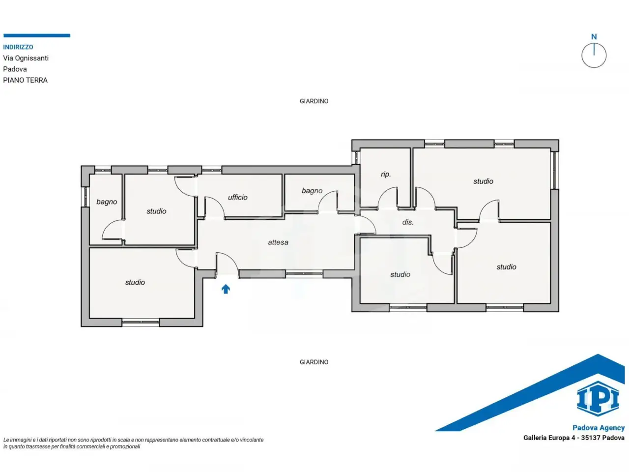 Ufficio in Via Fistomba, Padova, {3} - Planimetria 1