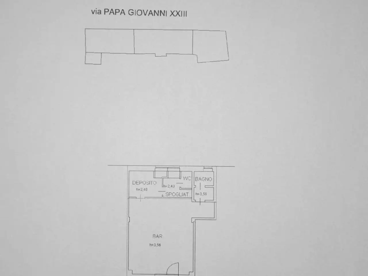 Negozio in Via Papa Giovanni XXIII 4a, Jesi, {3} - Planimetria 1