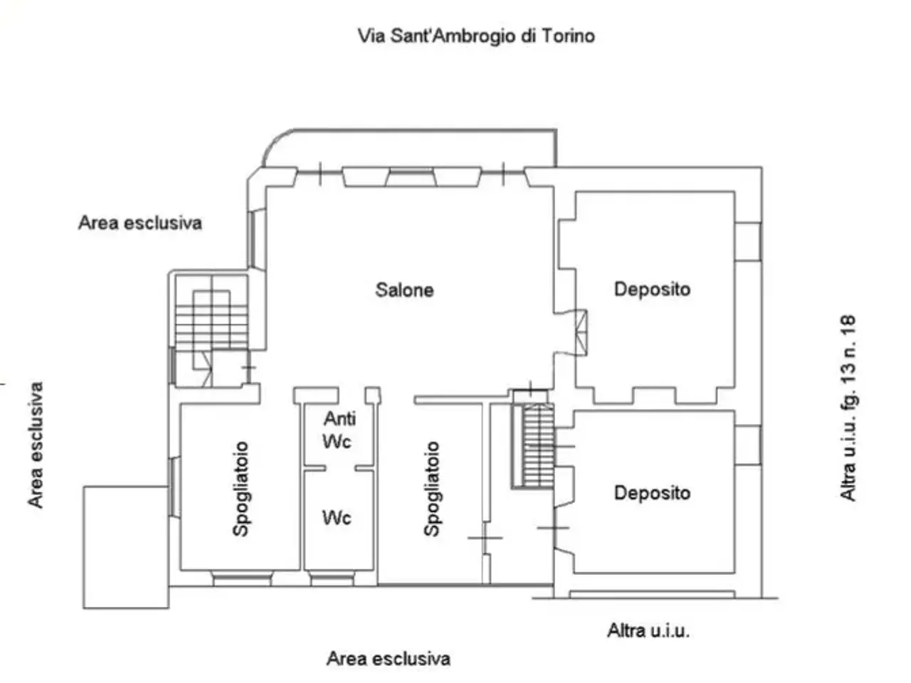 Palazzina commerciale in Via Sant'Ambrogio 92, Villar Dora, {3} - Planimetria 1