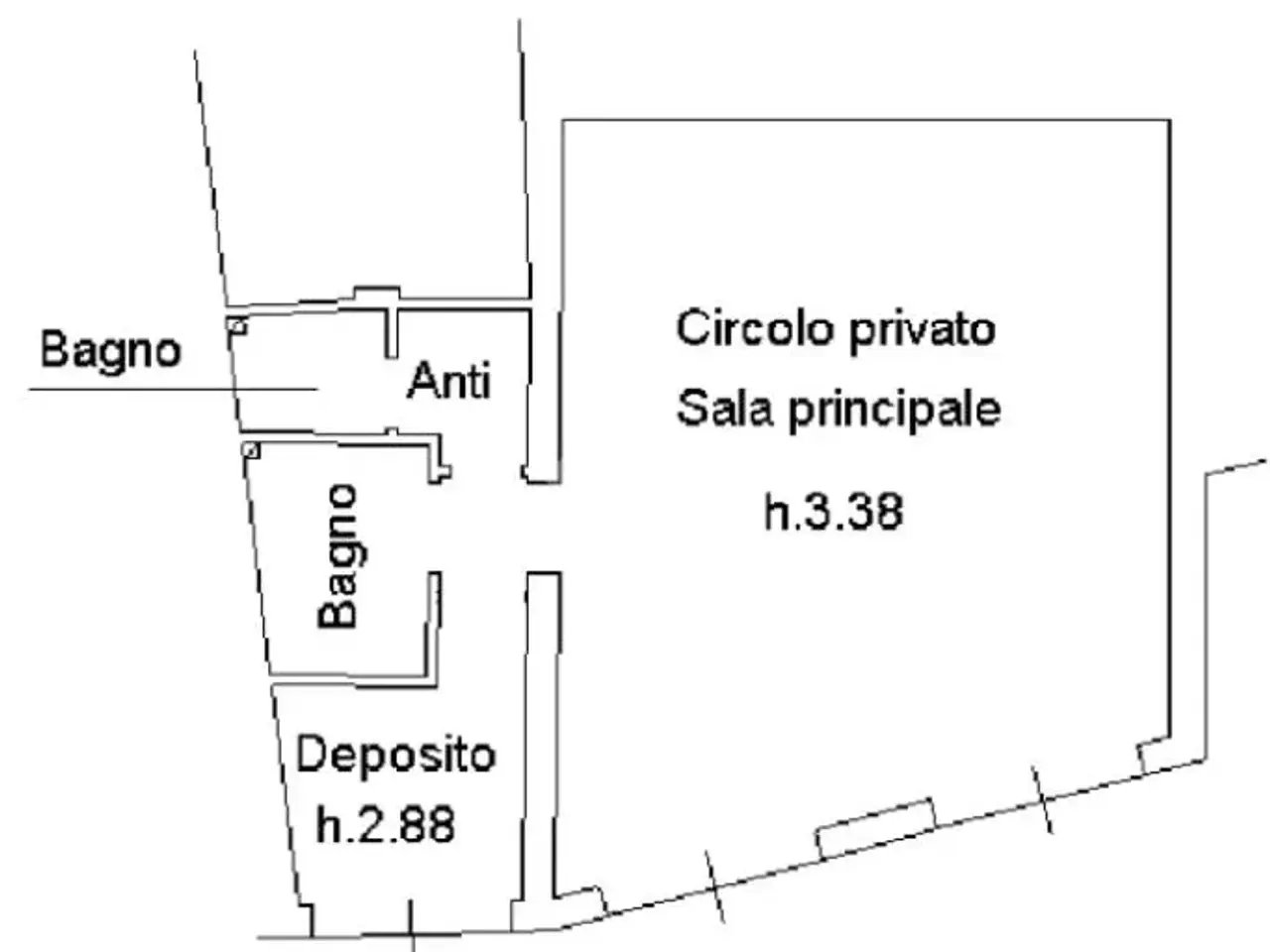 Negozio in Via Massarenti 147, Bologna, {3} - Planimetria 1
