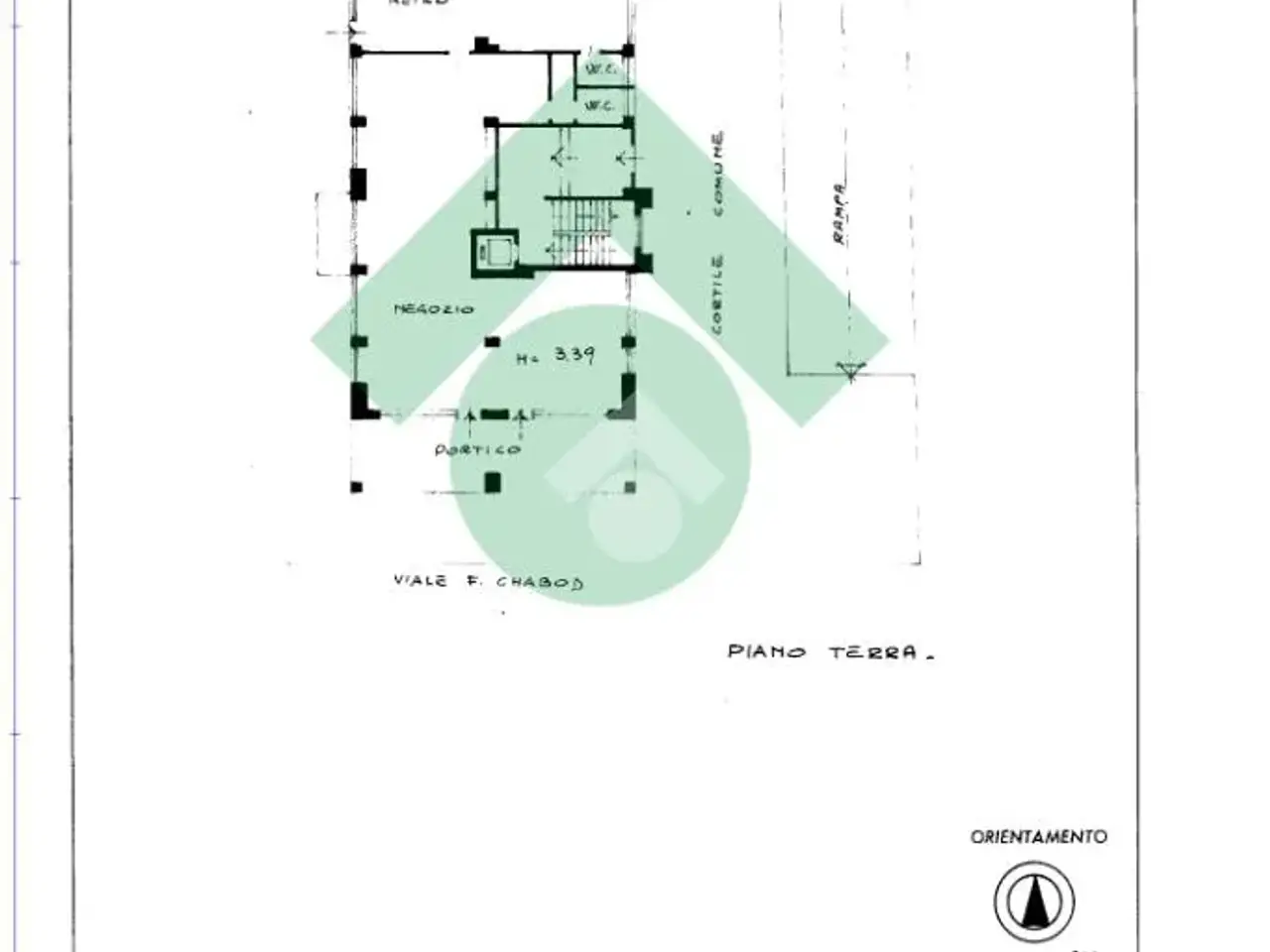 Negozio in Viale F. Chabod 11, Aosta, {3} - Planimetria 1