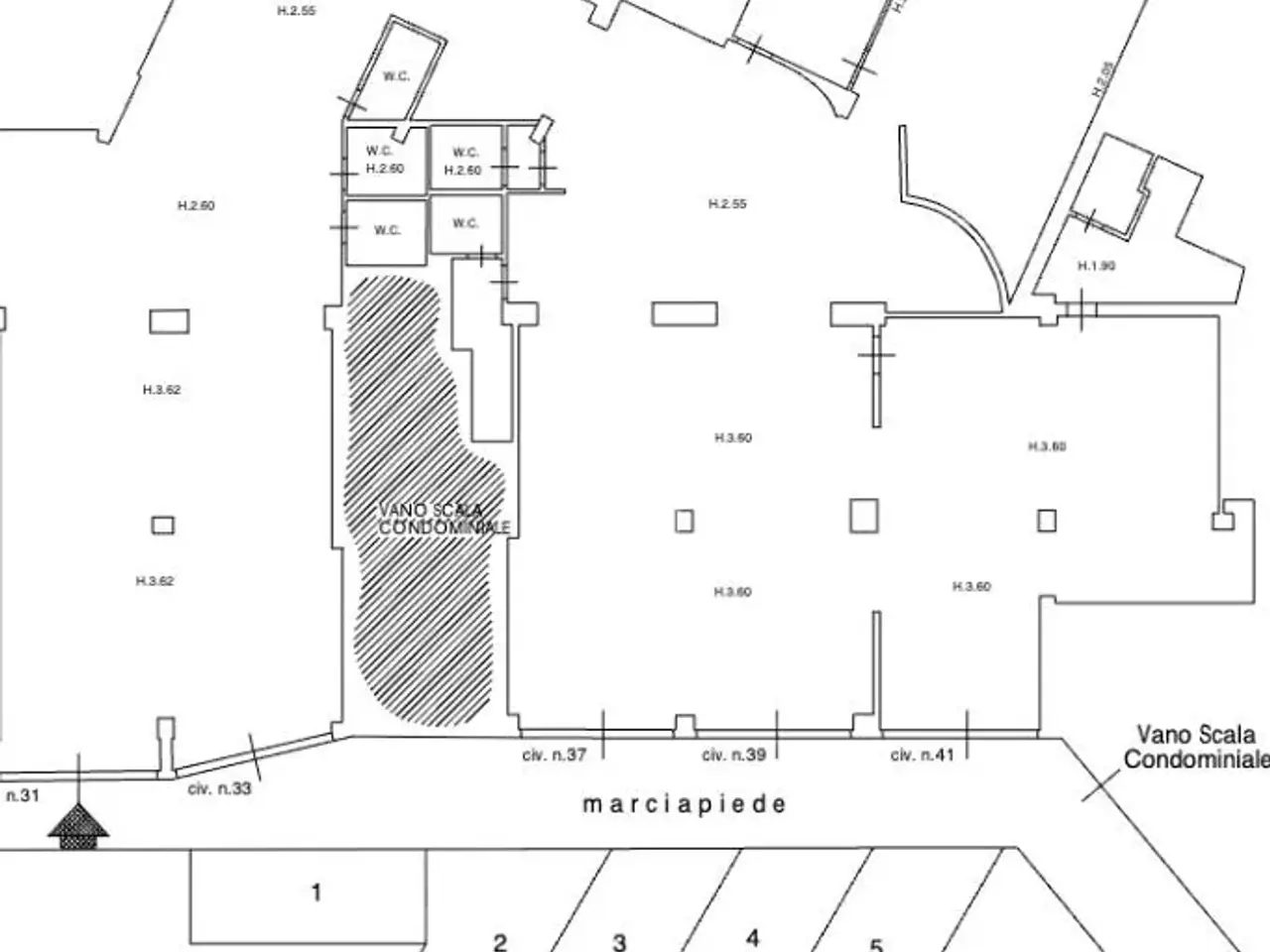 Ufficio in Via Brigate Partigiane, Pontedera, {3} - Planimetria 1