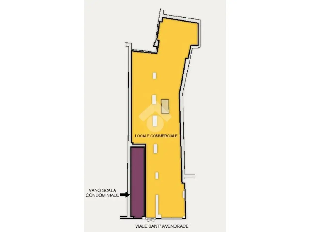 Negozio in Viale Sant'Avendrace 235, Cagliari, {3} - Planimetria 1