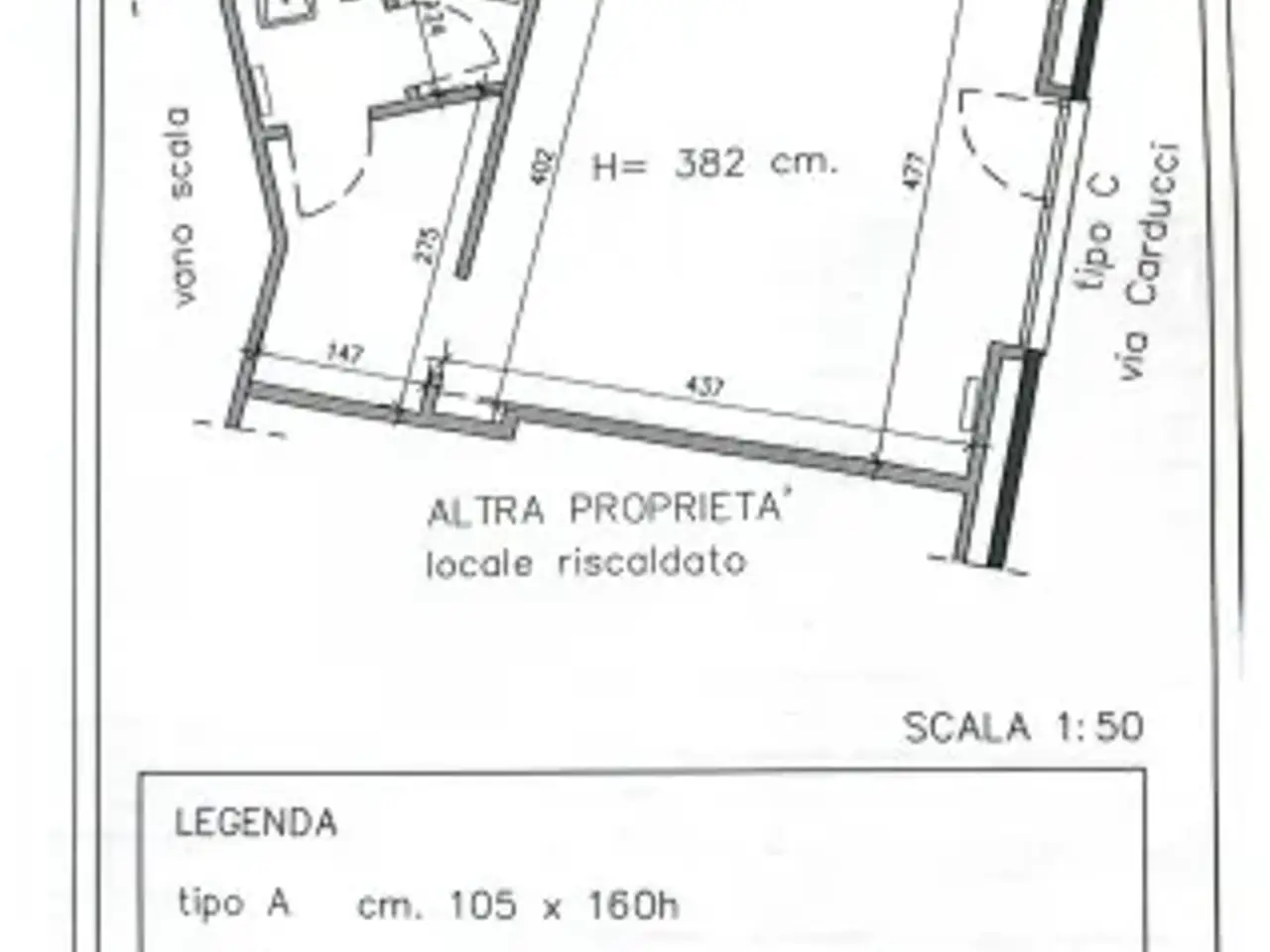 Negozio in Via Borgnini 2, Asti, {3} - Planimetria 1