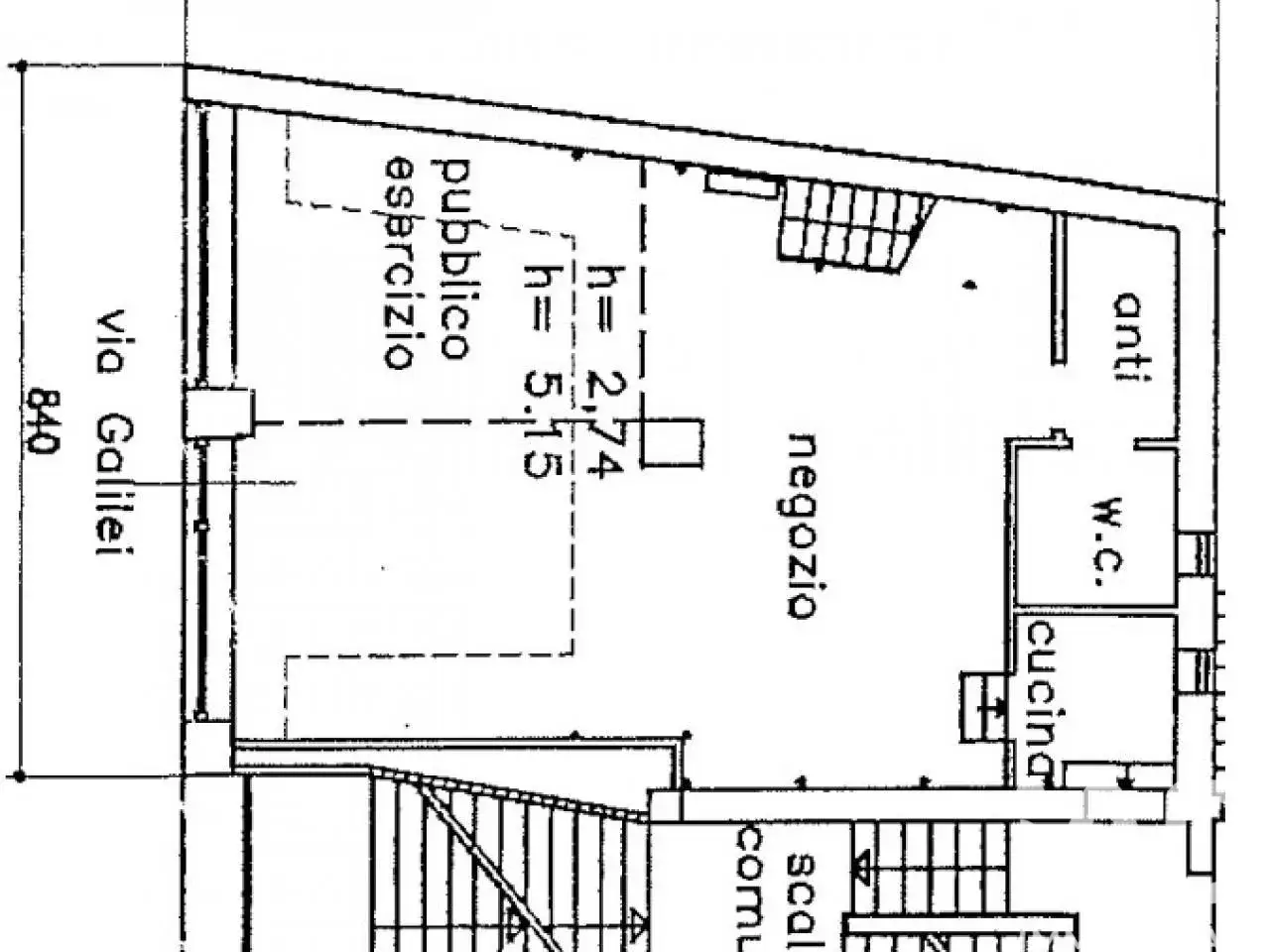 Negozio in Via Galileo Galilei 11, Trento, {3} - Planimetria 1