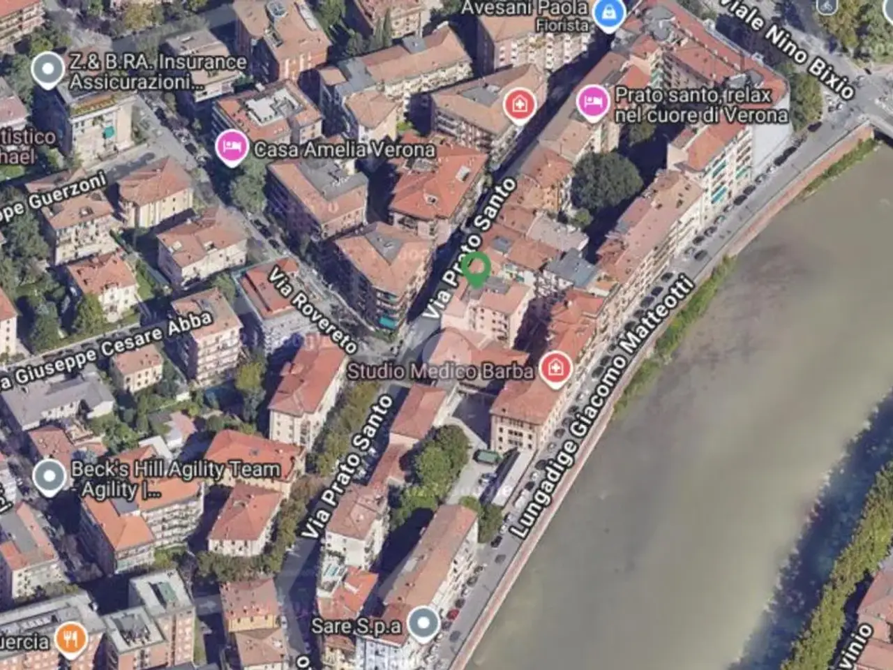 Negozio in Via Prato Santo 13, Verona, {3} - Planimetria 1