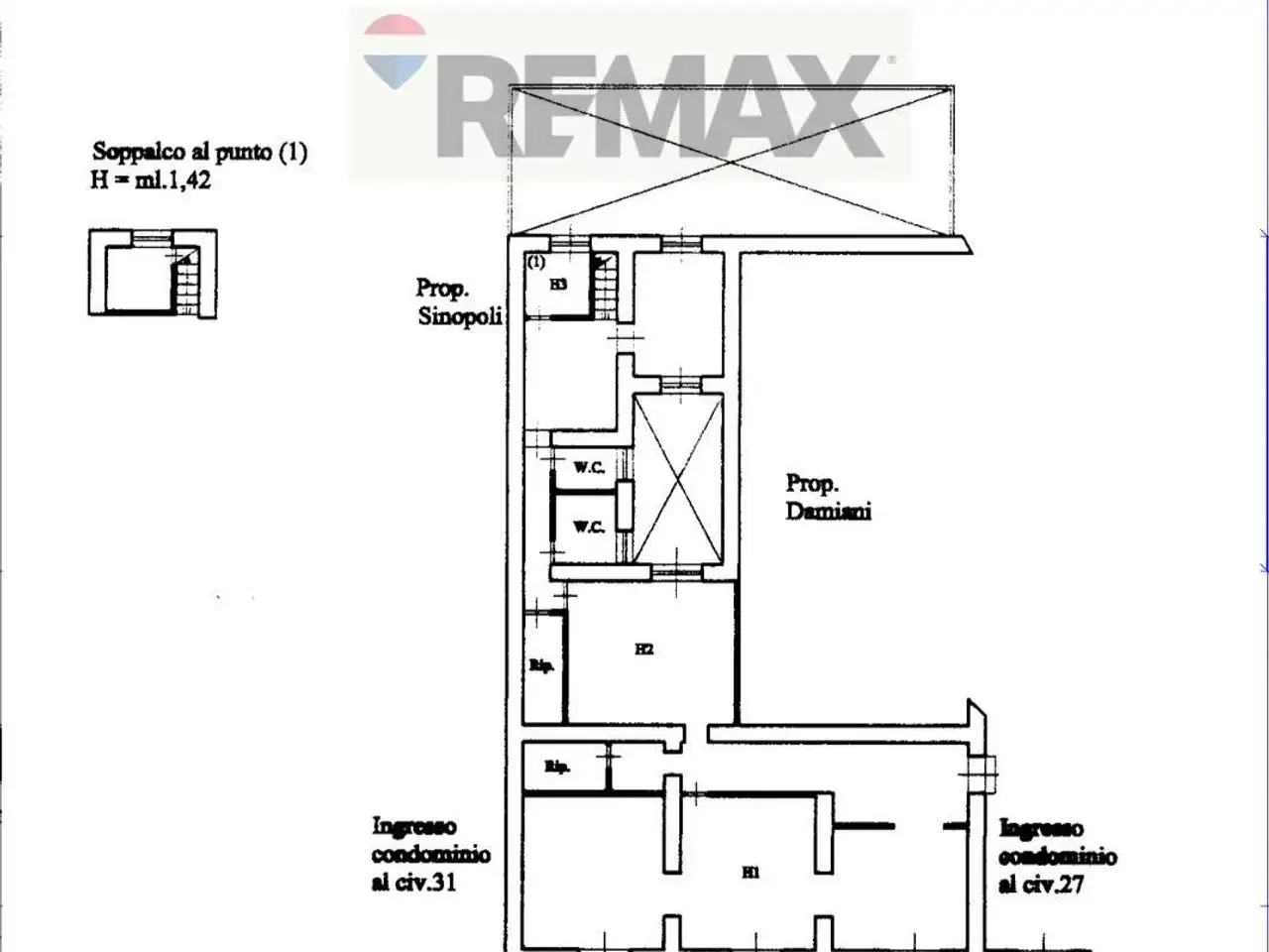 Negozio in Via Paolo Paternostro 27, Palermo, {3} - Planimetria 1