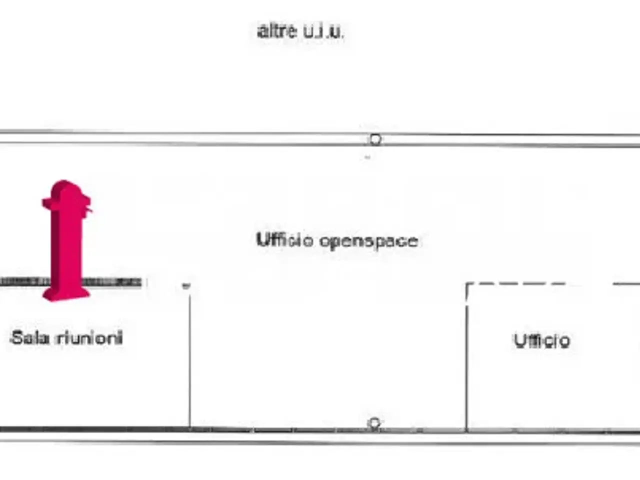 Ufficio in Padova, Via San Marco, 11, Padova, {3} - Planimetria 1