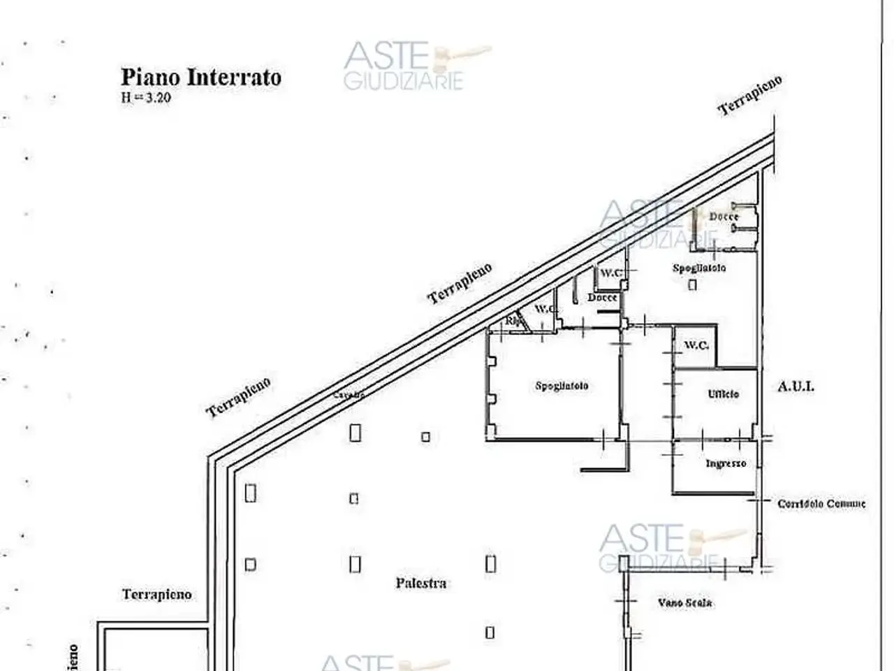 Impianto sportivo in Via San Leonardo, 120, Traversa Migliaro 120, Salerno, {3} - Planimetria 1