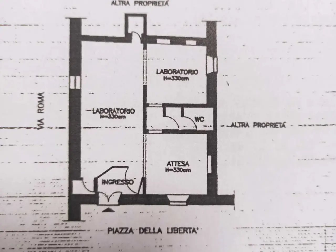 Parrucchiere in Piazza Libertà 1, Cupra Marittima, {3} - Planimetria 1