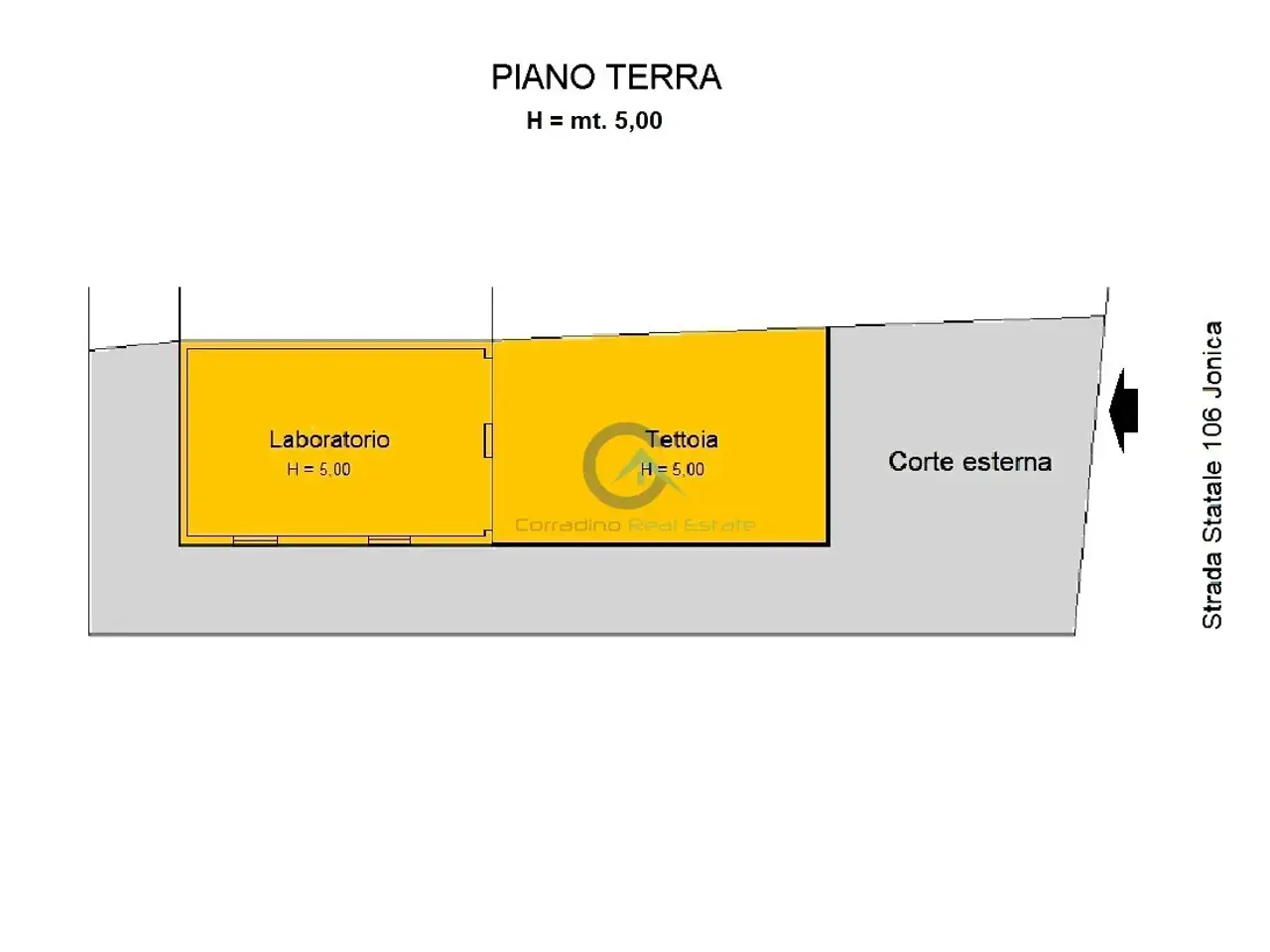 Laboratorio in Strada Statale 106 Jonica 7, Catanzaro, {3} - Planimetria 1