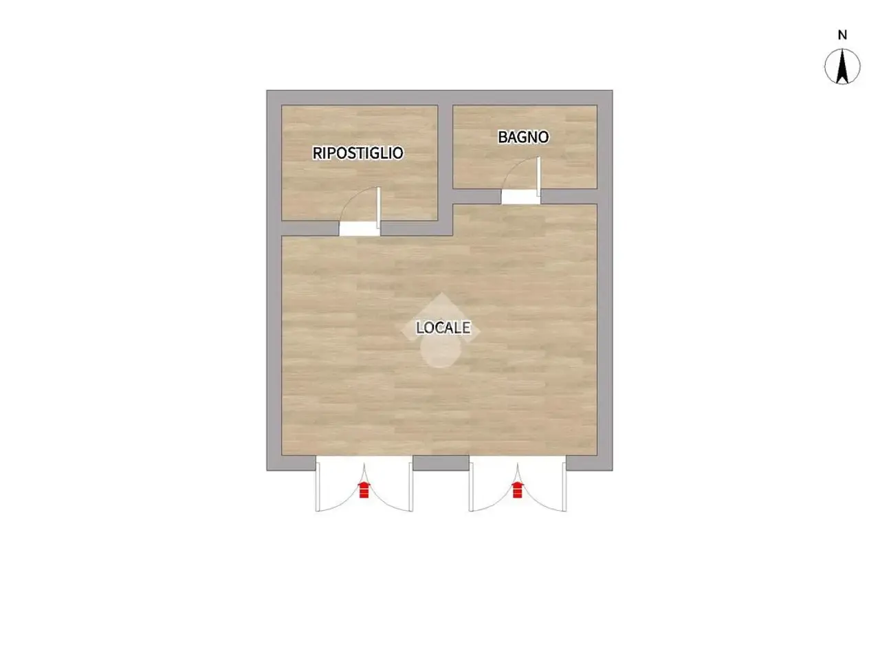 Laboratorio in Traversa Aspromonte, Napoli, {3} - Planimetria 1