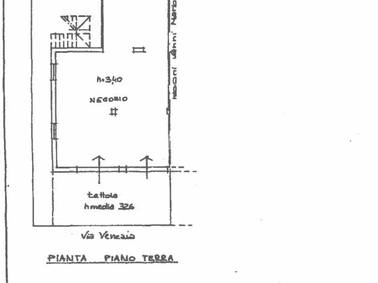 Negozio in Via Venezia 19, Cattolica, {3} - Planimetria 1