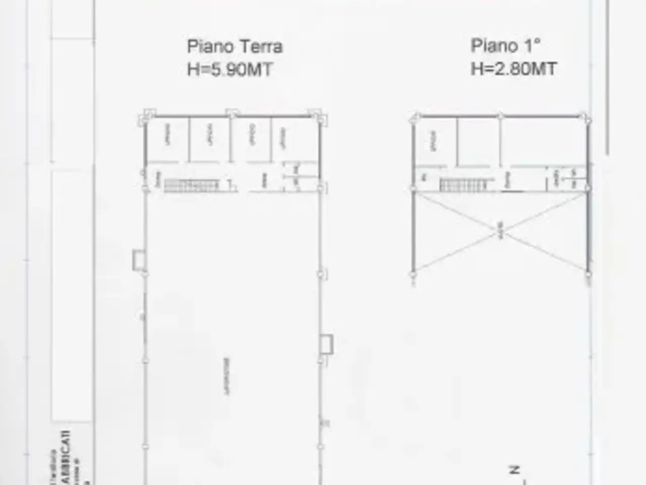 Capannone in , San Cesareo, {3} - Planimetria 1