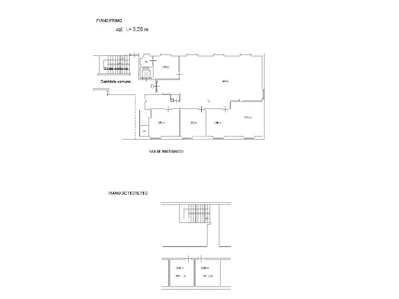 Ufficio in Via Marcantonio Ingegneri 5, Cremona, {3} - Planimetria 1