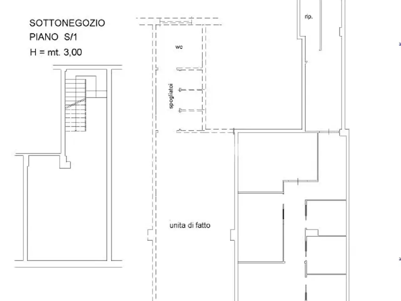 Negozio in Via dei Noci, Roma, {3} - Planimetria 1