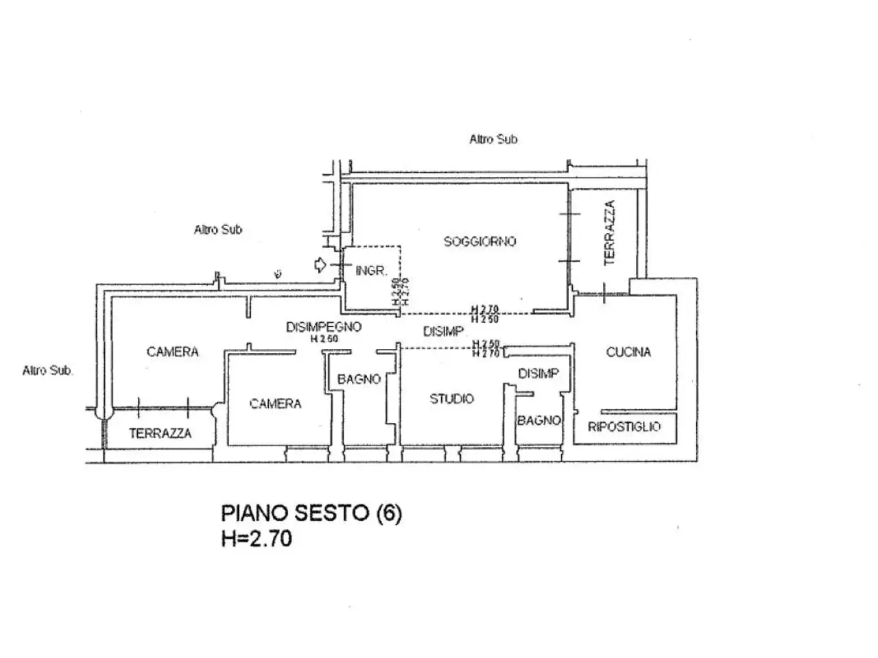 Trilocale in vendita, Piazza delle Istituzioni Snc, Treviso - Planimetria 1