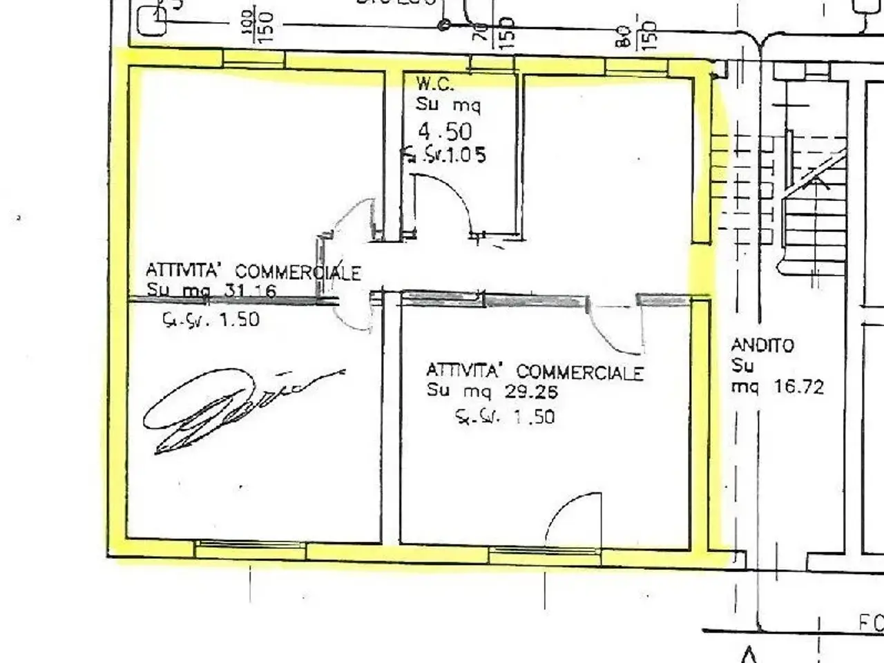 Locale commerciale in , Imola, {3} - Planimetria 1