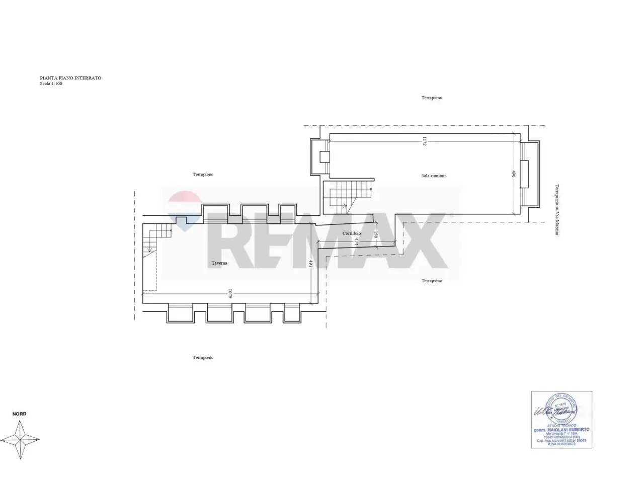 Albergo in Via Mazzini 8, Trecate, {3} - Planimetria 1