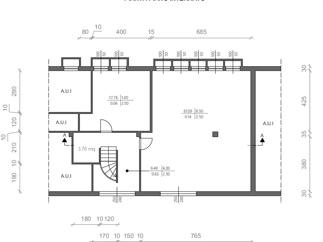 Negozio in Thiene Via Giovanni XXIII, Thiene, {3} - Planimetria 1