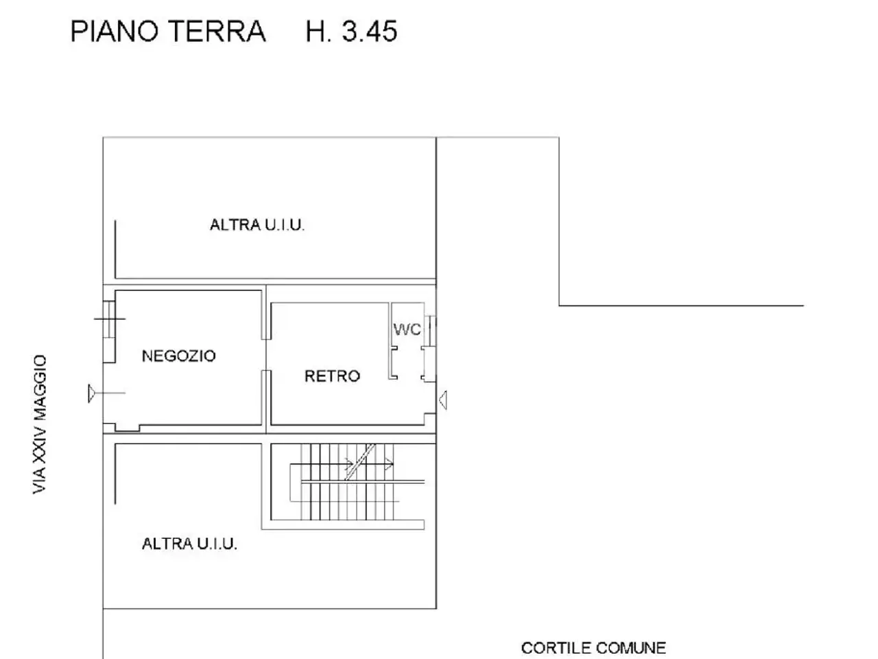 Negozio in Via XXIV Maggio 17, Corsico, {3} - Planimetria 1