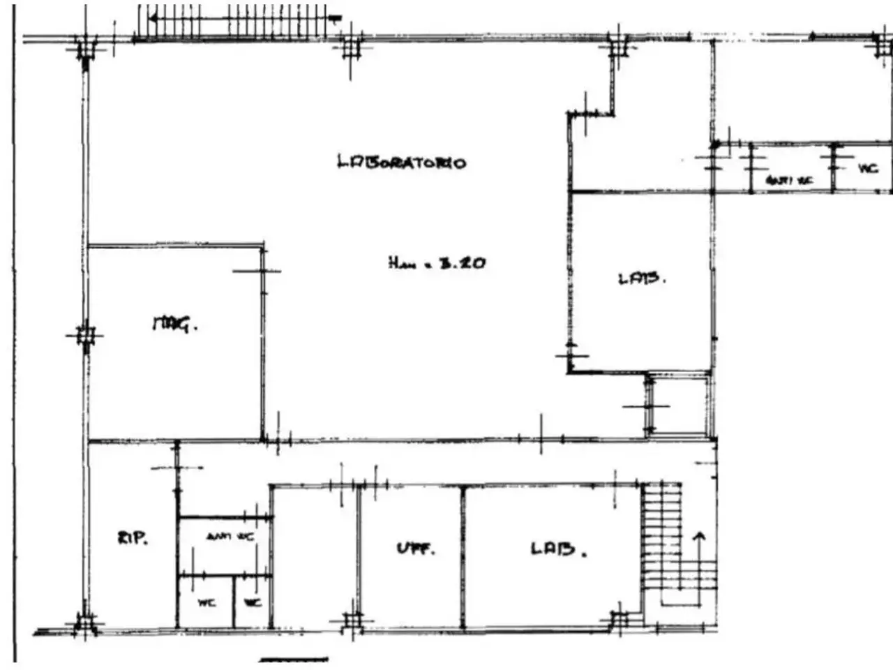 Laboratorio in Via Ulisse Aldrovandi 3, Pisa, {3} - Planimetria 1