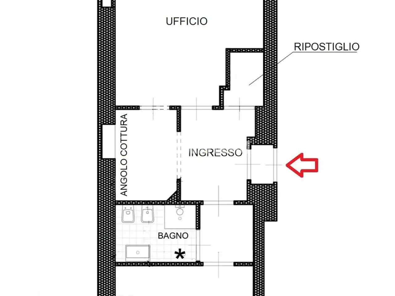 Ufficio in Via Alfonso Lamarmora 70, Torino, {3} - Planimetria 1