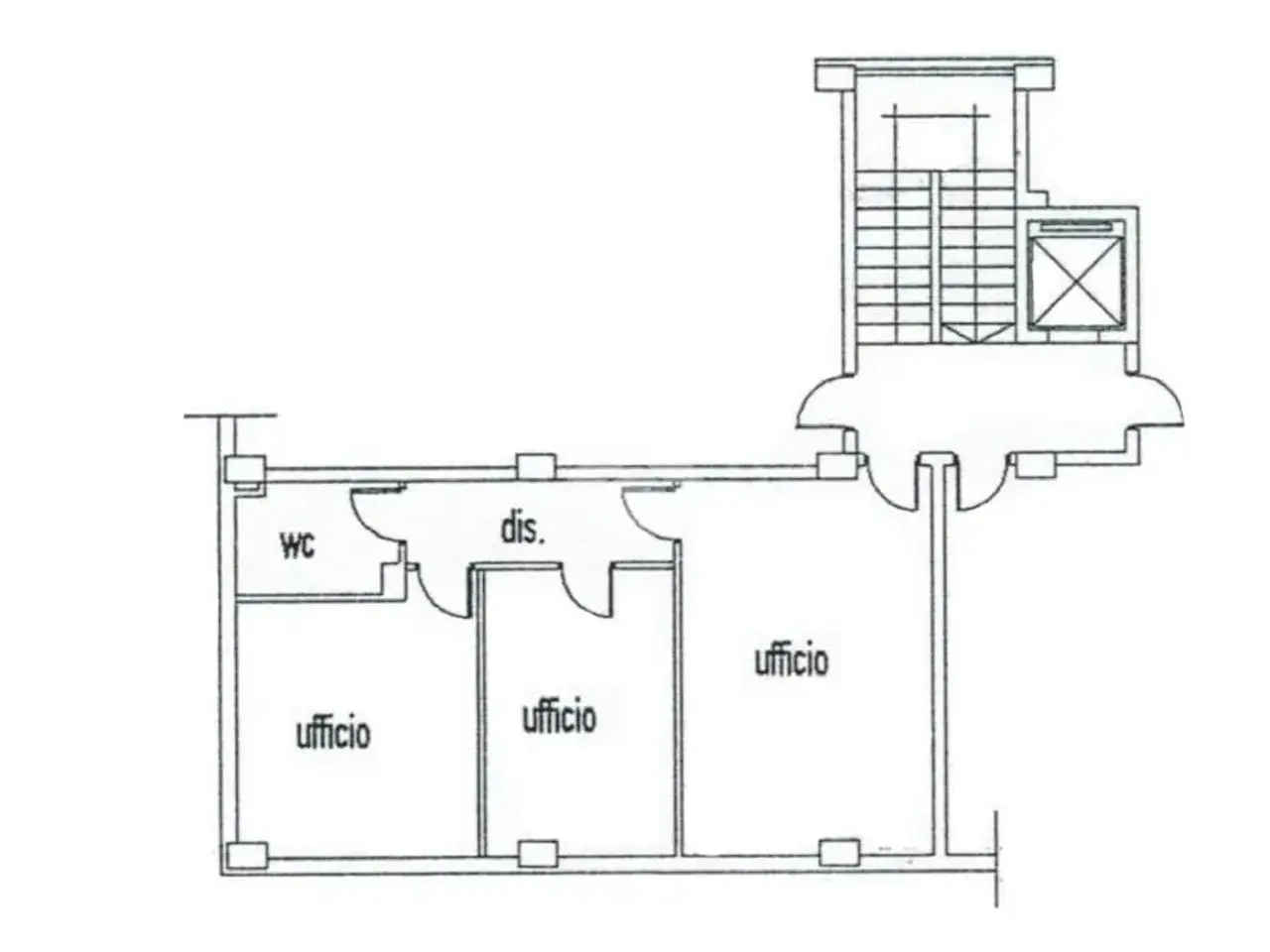 Ufficio in Via delle Casermette 28, Foggia, {3} - Planimetria 1