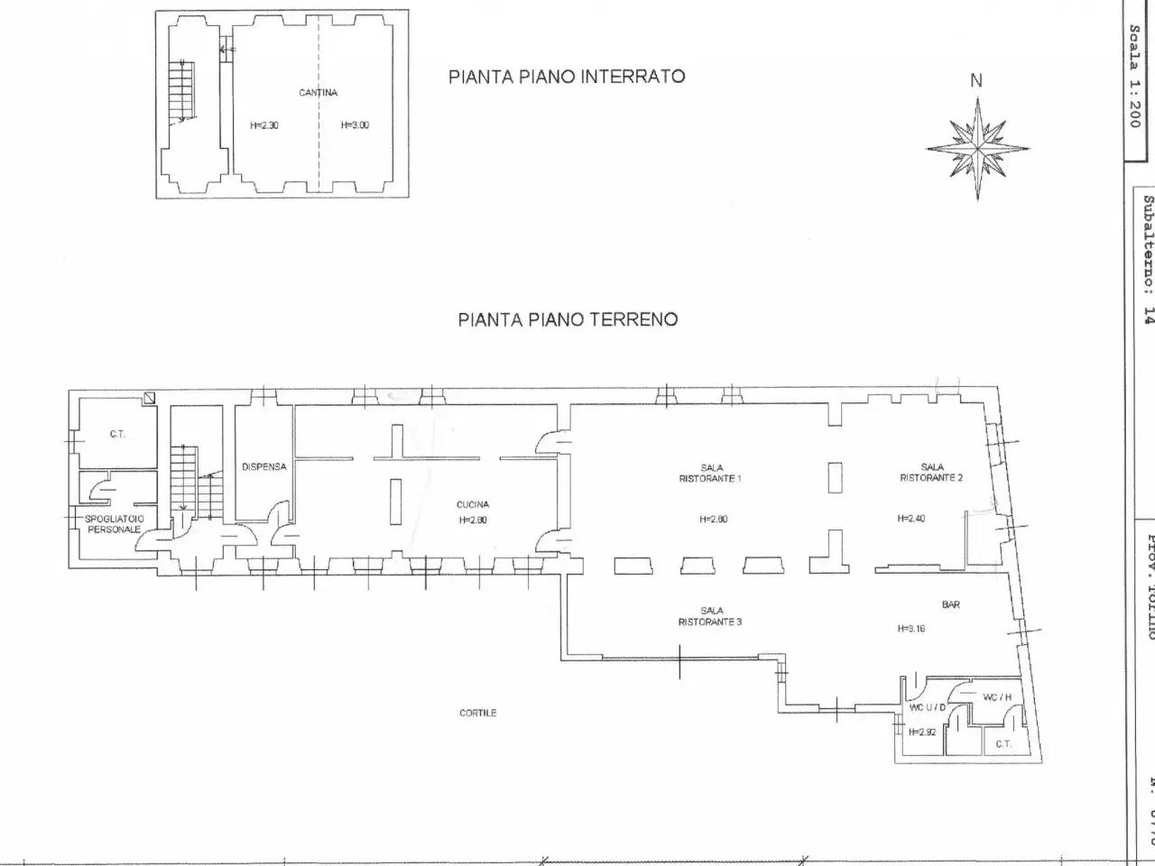 Bar - Ristorante in Via Cigliano, Maglione, {3} - Planimetria 1