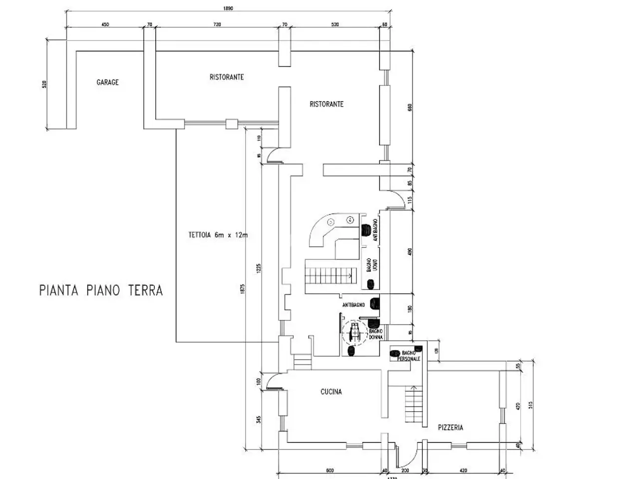 Palazzina commerciale in Località Cicala 303, Rocca Grimalda, {3} - Planimetria 1