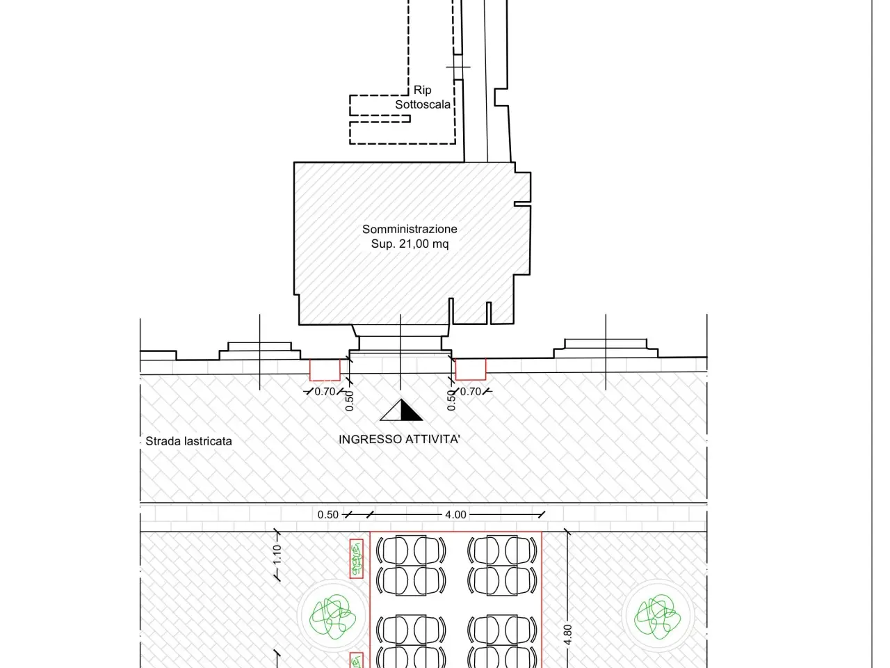 Ristorante in , Pisa, {3} - Planimetria 1