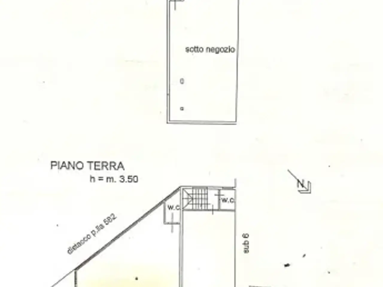 Negozio in Piazza del Consorzio, Anzio, {3} - Planimetria 1