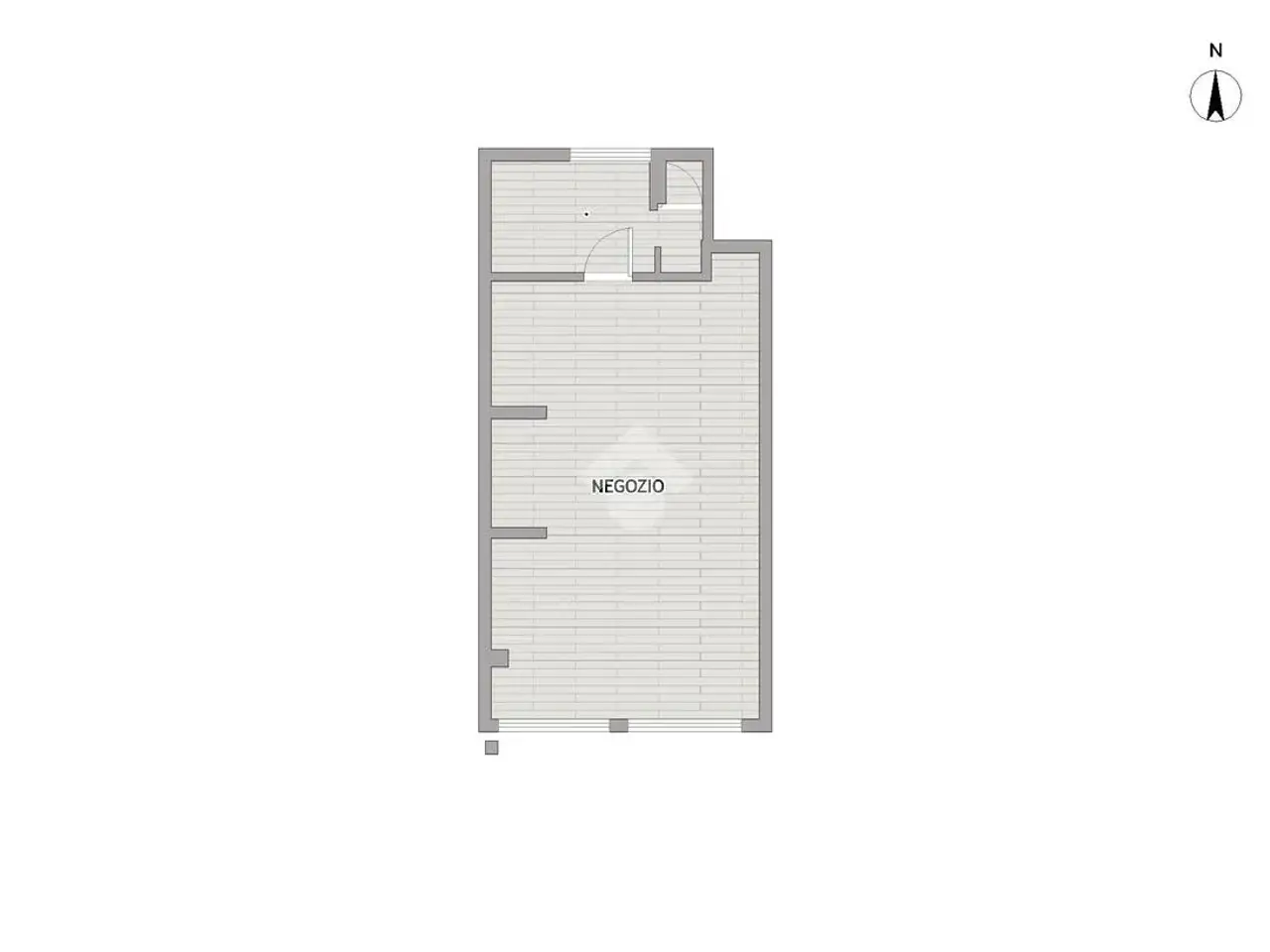 Negozio in Via Sestio Menas 64, Roma, {3} - Planimetria 1