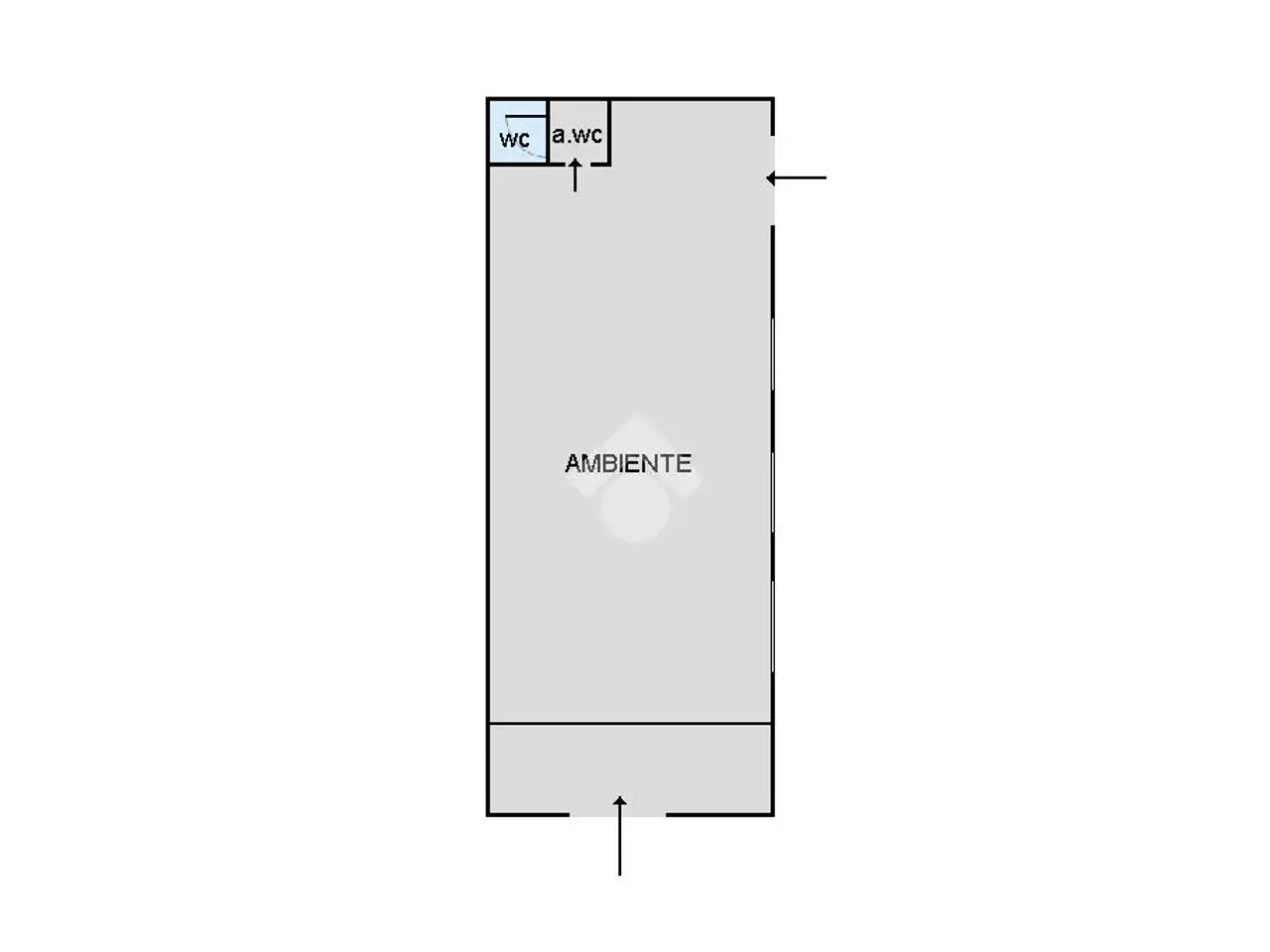 Magazzino in Via Fondo di Benedetto 1, Palermo, {3} - Planimetria 1