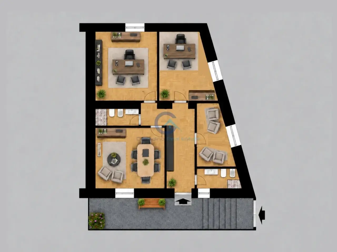 Ufficio in Via Lungomare Stefano Pugliese 54, Catanzaro, {3} - Planimetria 1