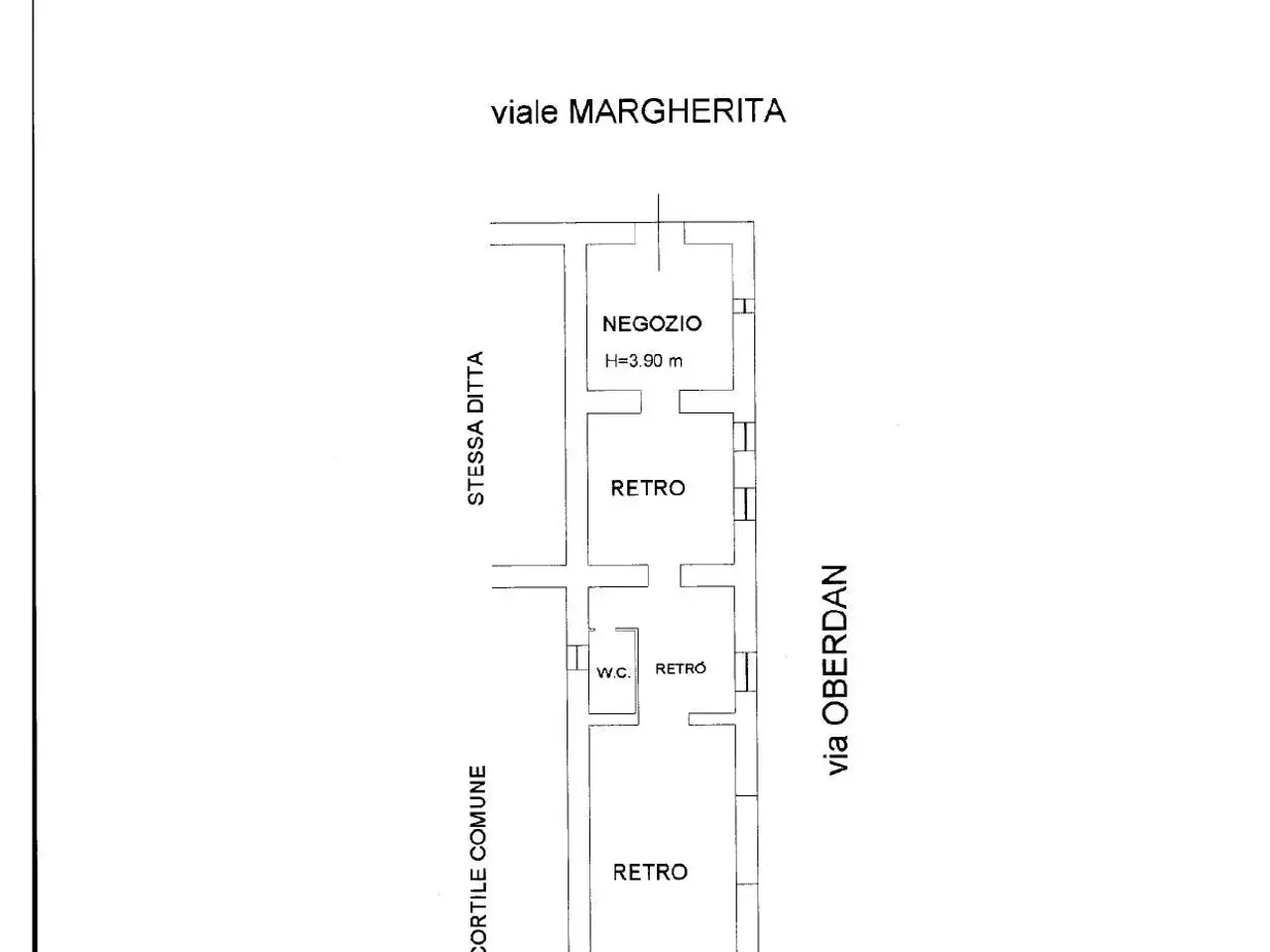 Negozio in Viale Margherita, Mondragone, {3} - Planimetria 1
