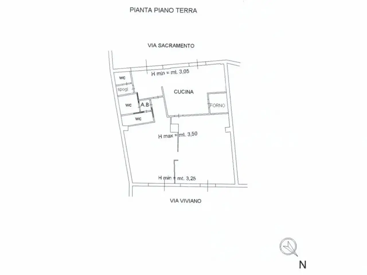 Locale commerciale in Via Viviano 20, San Cataldo, {3} - Planimetria 1