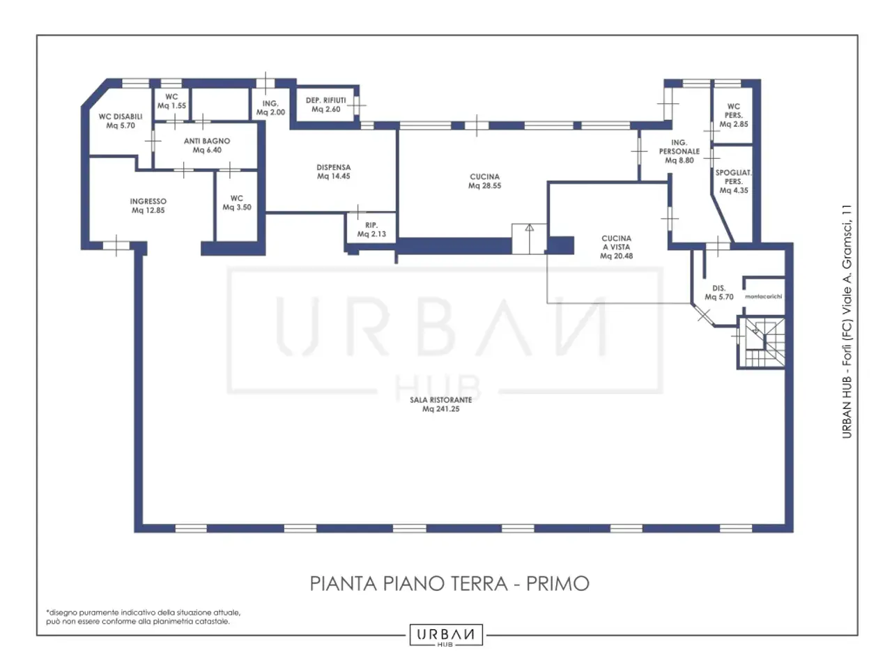 Bar - Ristorante in , Meldola, {3} - Planimetria 1