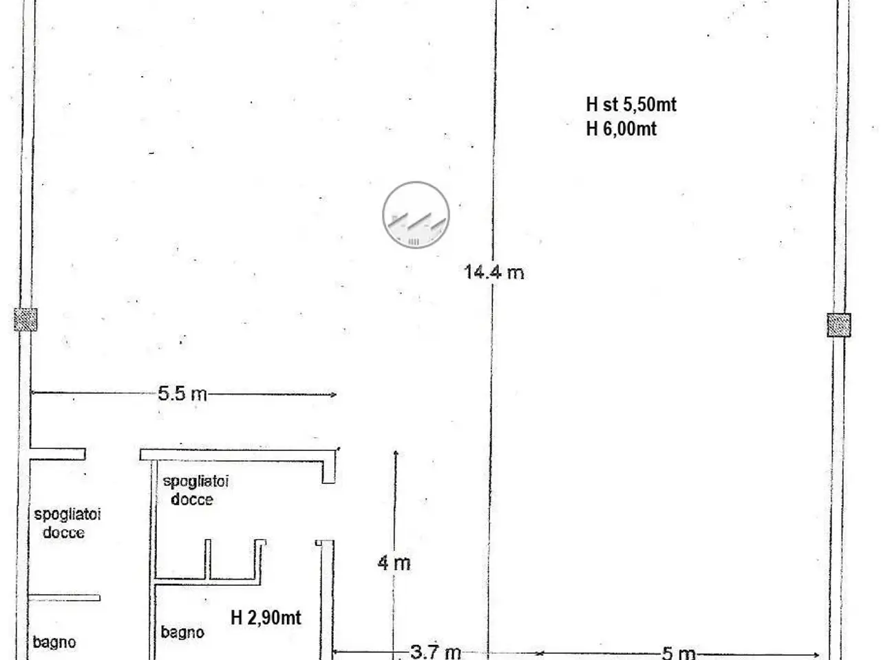 Capannone in Via delle Azalee 5/7, Sant'Alessio Con Vialone, {3} - Planimetria 1