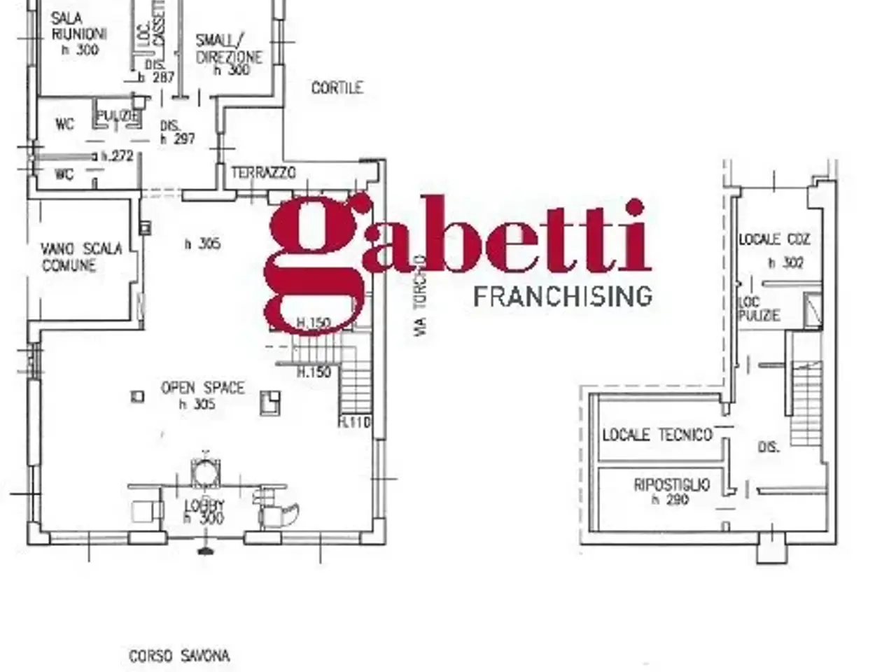 Negozio in Corso Savona 104, Asti, {3} - Planimetria 1