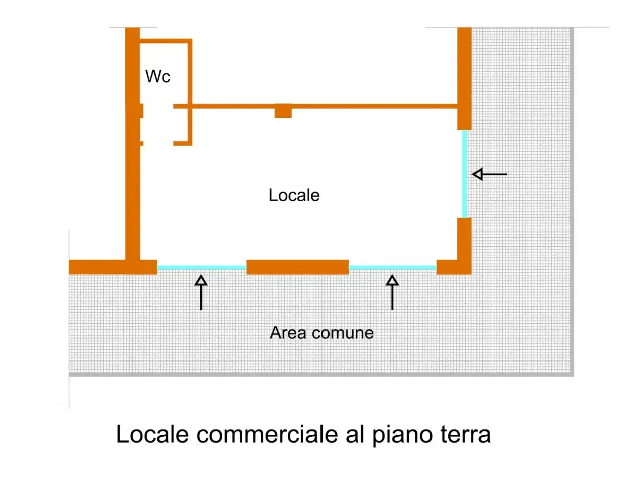 Negozio in Via Prof. Luigi Cipriani, Contigliano, {3} - Planimetria 1