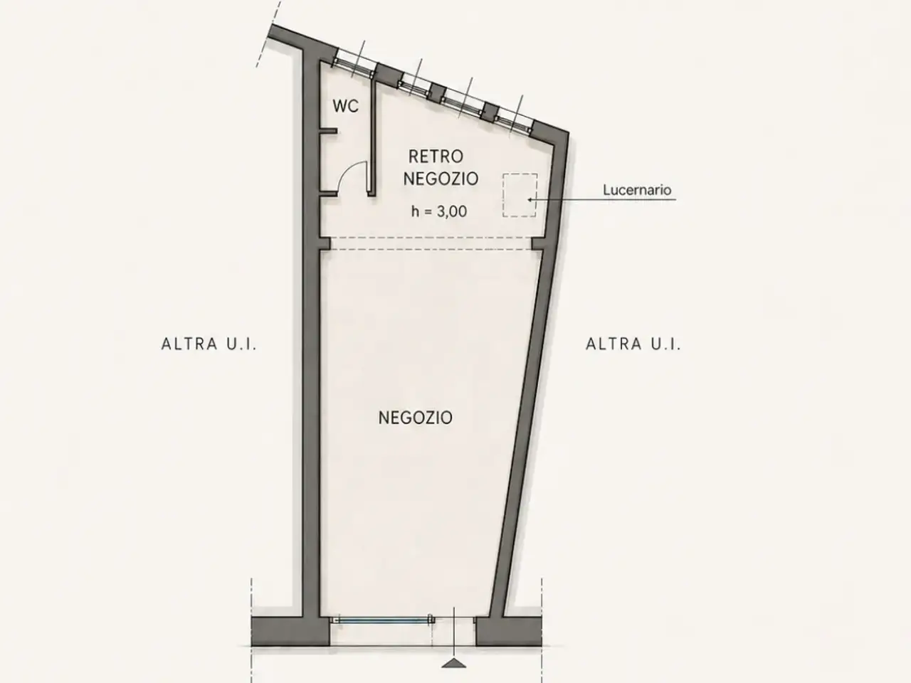Negozio in Via San Zeno 7, Brescia, {3} - Planimetria 1