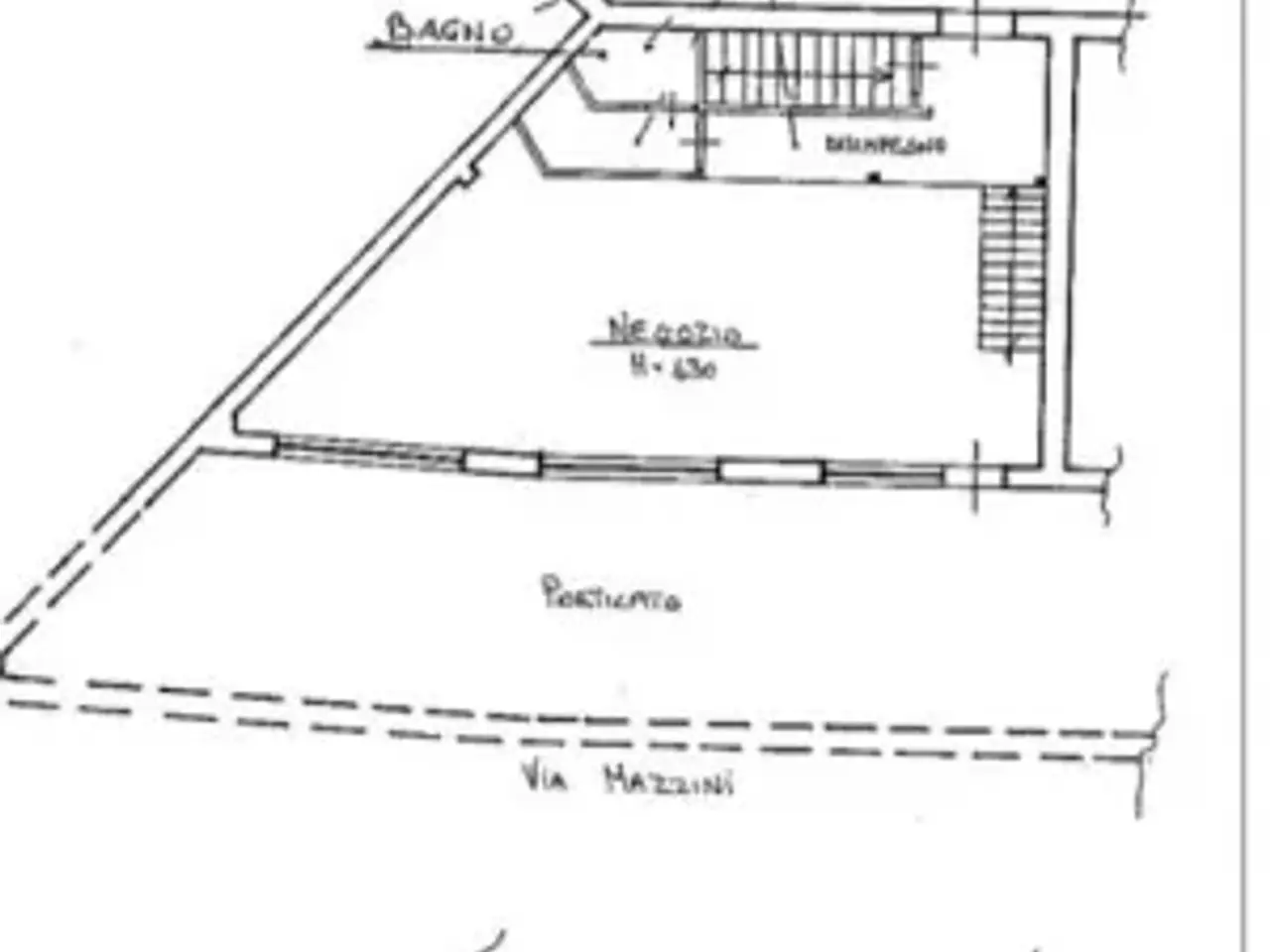 Negozio in Via Giuseppe Mazzini 1, Cervere, {3} - Planimetria 1