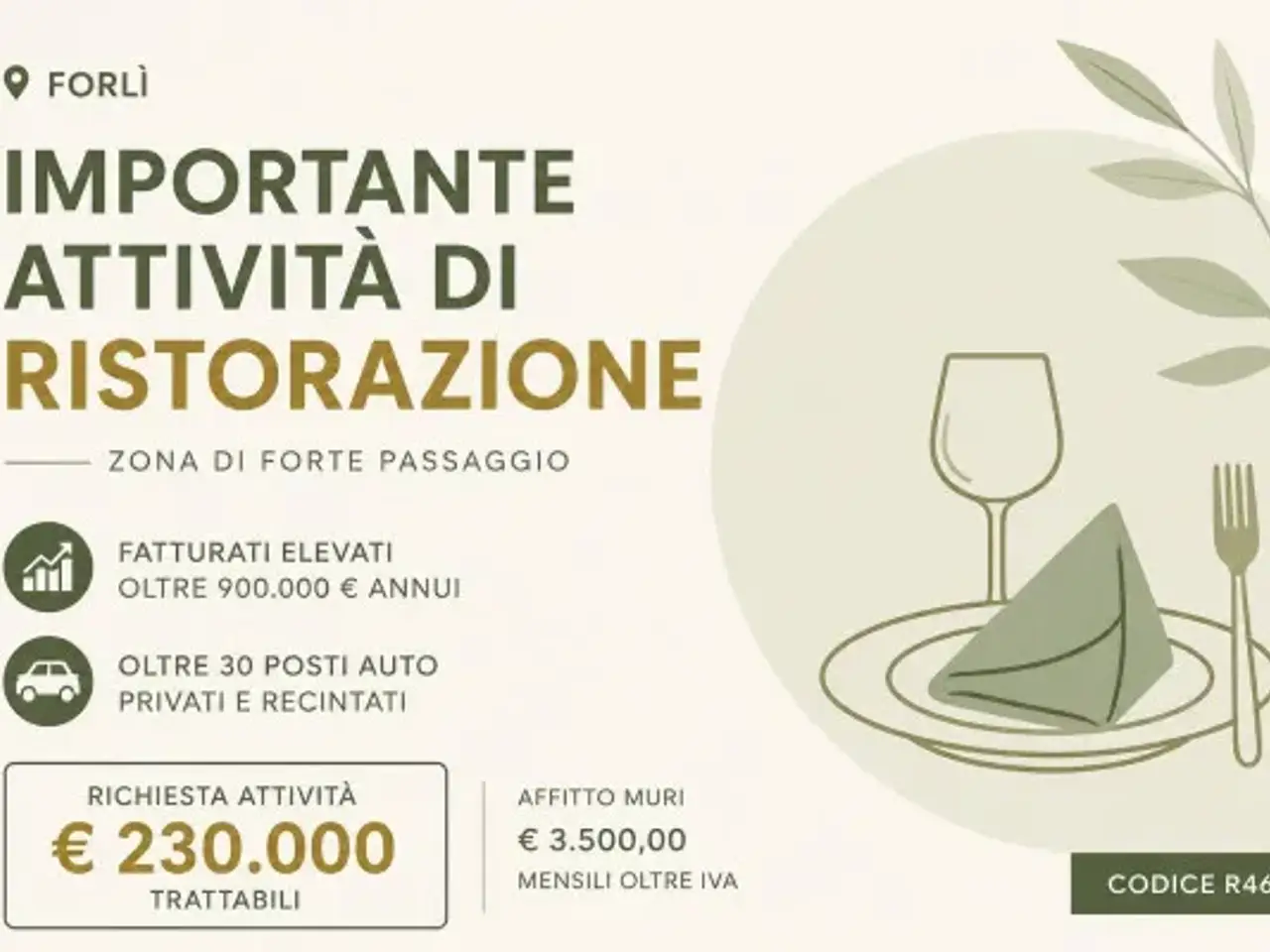 Ristorante in Viale Roma, Forli', {3} - Foto 1