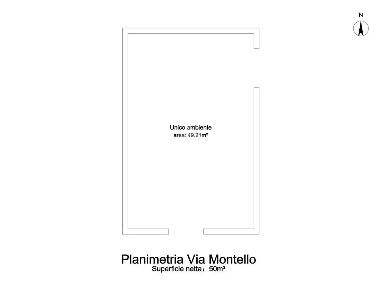 Negozio in Via Montello 47, Aprilia, {3} - Planimetria 1