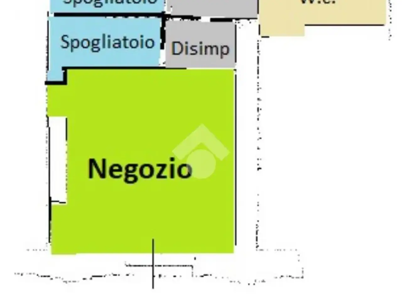 Negozio in Piazza Giuseppe Garibaldi 15, Alessandria, {3} - Planimetria 1