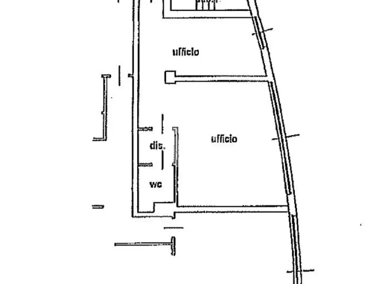 Ufficio in Via Provinciale, Lallio, {3} - Planimetria 1